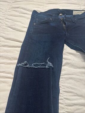 rag & bone Women's Skinny Jeans - Dark Blue Wash